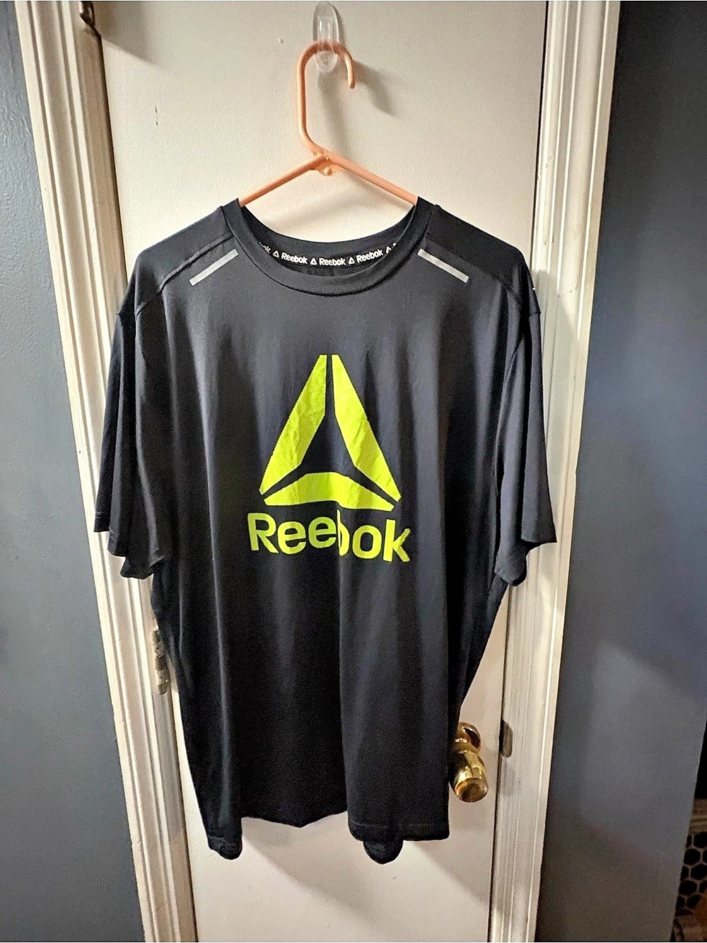 Reebok Men's Logo Tee Black Size Large Like New